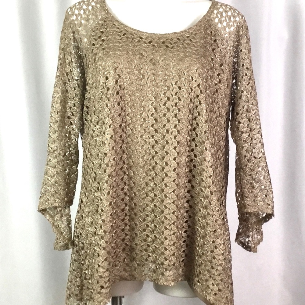 New directions XL lace blouse/tunic